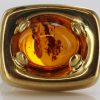 Italian Made Unique German Baltic Amber 9ct Solid Gold Stud Earring GS0069 RRP£325!!!