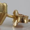 Italian Made Unique German Baltic Amber 9ct Gold Studs GS0077 RRP£125!!!