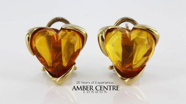 Italian Handmade Unique German Baltic Amber In 9ct Solid Gold GS0122 RRP£495!!!