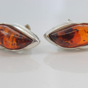 Elegant Italian Style Baltic Amber Stud Earrings 925 Silver ST0057 RRP£34.95!!!