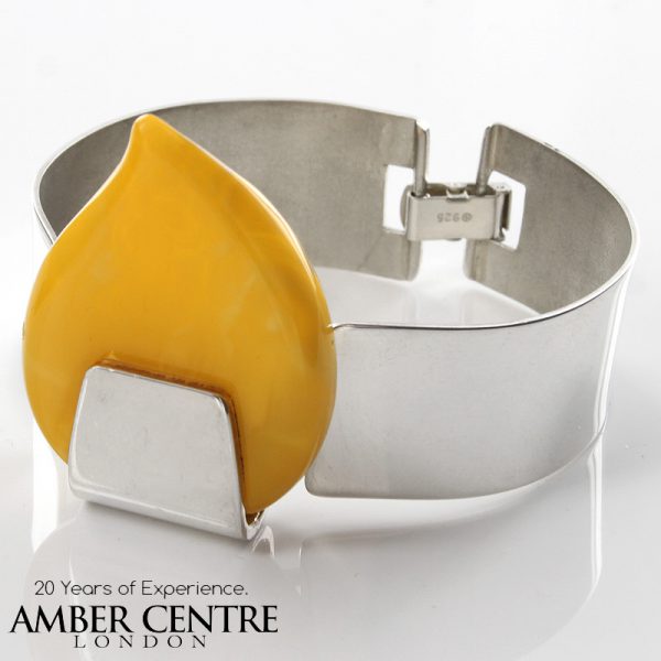 German Baltic Butterscotch Antique Amber Bangle in 925 Solid Sterling SILVER -BAN128 RRP £1000!!!