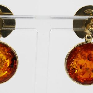Italian Made German Baltic Amber in 14ct Gold Drop Earrings GE0383 RRP850!!!