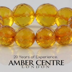 German Baltic Amber Healing Handmade Faceted Bracelet Genuine Amber W030 RRP£775!!!