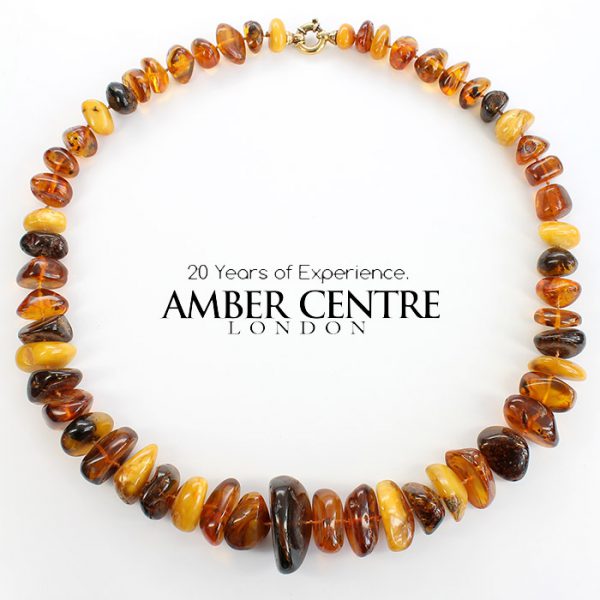 German Baltic Amber Natural Healing Unique Bead Necklace A0086 RRP£1590!!!