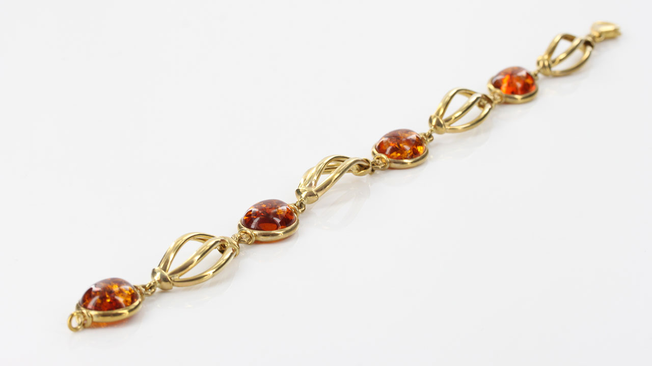 6-8.5mm beads - Genuine amber baby bracelet - Cognac and sea amber bea –  Amberizon