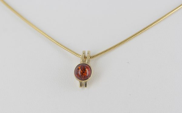 Italian Handmade Unique Elegant Amber Pendant in 9ct solid Gold -GP0081 RRP£135!!!