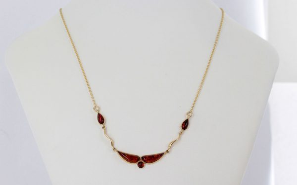 Italian Handmade German Baltic Amber Necklace in 9ct solid Gold- GN0023 RRP£595!!!