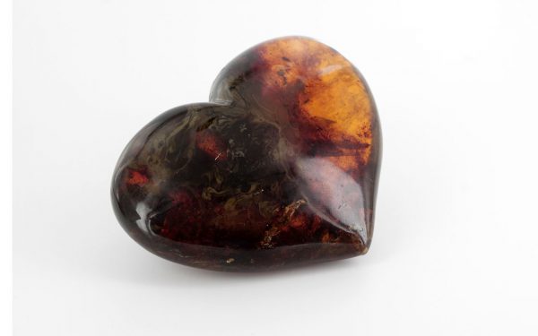 Mexican 25 Million Years Old Antique Large Amber Heart "Love" OT4776 RRP £2950!!!