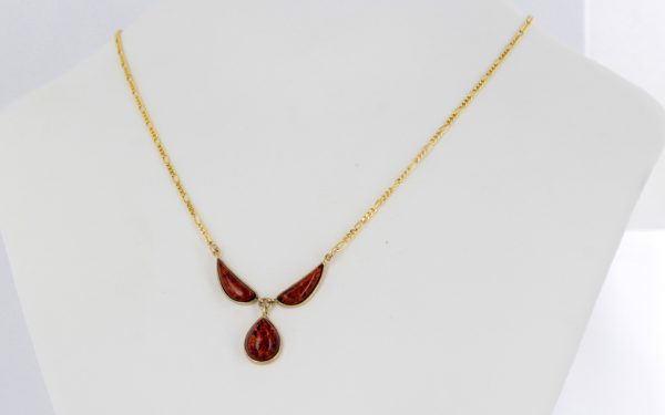 Italian Handmade German Baltic Amber Necklace in 9ct solid Gold- GN0018H RRP£525!!!