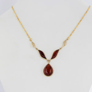 Italian Handmade German Baltic Amber Necklace in 9ct solid Gold- GN0020H RRP£675!!!