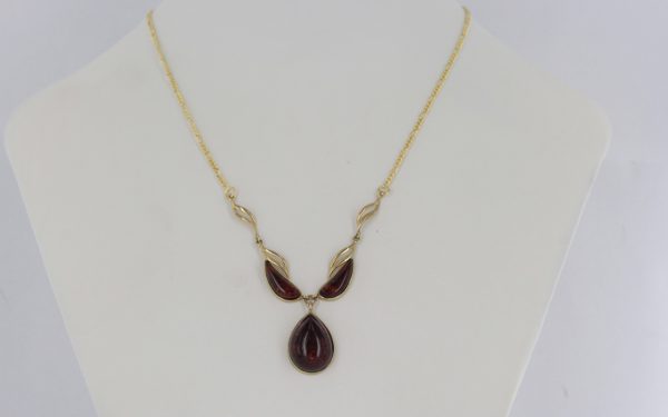 Italian Handmade German Baltic Amber Necklace in 9ct solid Gold- GN0021H RRP£750!!!