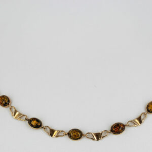 Italian Made German Green Baltic Amber Necklace in 9ct solid Gold- GN0034G RRP£1275!!!