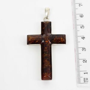 AMBER CROSS PENDANT Handmade Unique IN 925 SILVER PD085 RRP£145!!!