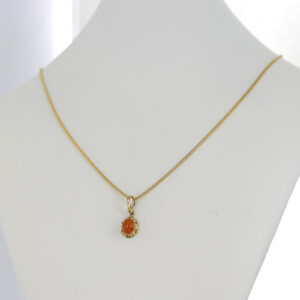 Italian Made Vintage Setting Baltic Amber Pendant in 9ct solid Gold-GP0106 RRP£125!!!
