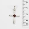 AMBER CROSS PENDANT BALTIC UNIQUE HANDMADE in 925 SILVER-PD116 RRP£25!!
