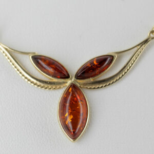 Italian Handmade German Baltic Amber Necklace in 9ct solid Gold- GN0063H RRP£525!!!