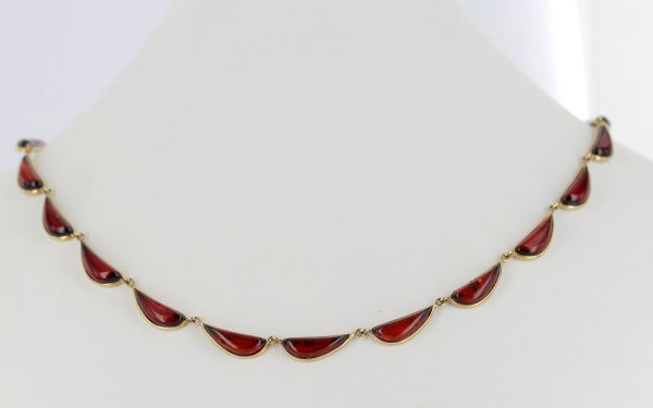 Italian Handmade German Baltic Amber Necklace in 9ct solid Gold- GN0033 RRP£1295!!!