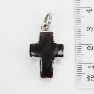 CROSS PENDANT HANDMADE UNIQUE GERMAN BALTIC AMBER IN 925 SILVER PD125 RRP£65!!!