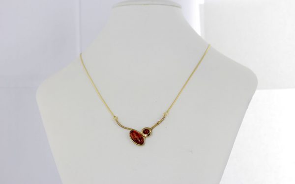 Italian Handmade German Baltic Amber Necklace in 9ct solid Gold- GN0061 RRP£595!!!
