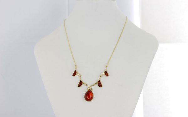 Italian Handmade German Baltic Amber Necklace in 9ct solid Gold- GN0084 RRP£775!!!