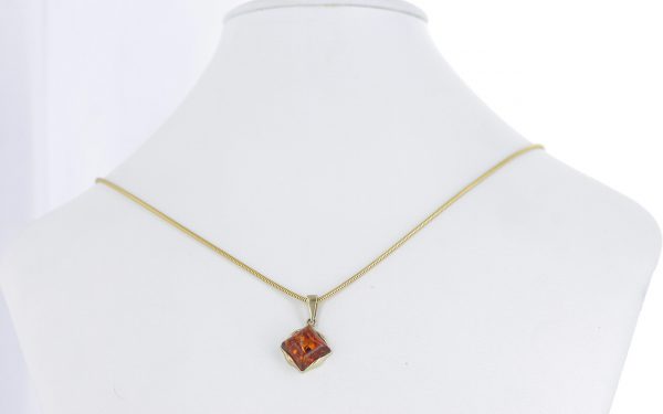 Italian Made Elegant German Baltic Amber Pendant in 9ct solid Gold GP0058 RRP£145!!!