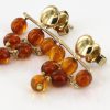 Italian Handmade Unique German Baltic Amber in 9ct Gold Drop Earrings GE0079 RRP£195!!!