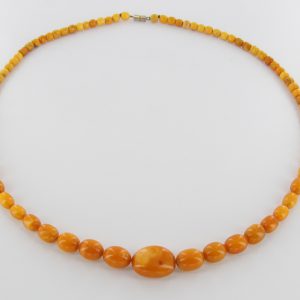 Antique German Baltic Amber Unique Butterscotch Beaded Necklace A0125 RRP£2950!!