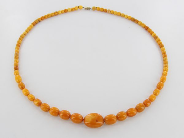 Antique German Baltic Amber Unique Butterscotch Beaded Necklace A0125 RRP£2950!!