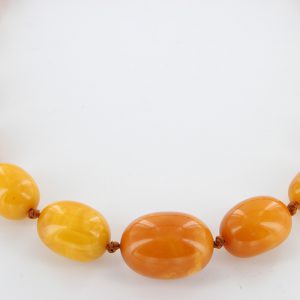 Antique German Baltic Amber Unique Butterscotch Beaded Necklace A0130 RRP£2950!!