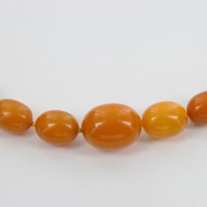 Antique German Baltic Amber Unique Butterscotch Beaded Necklace A0132 RRP£3950!!!