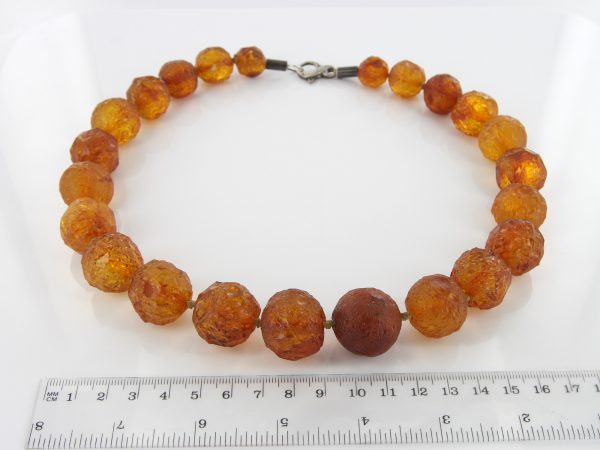 German Baltic Amber Natural Unique Bead Necklace Handmade A308 – RRP1200!!!