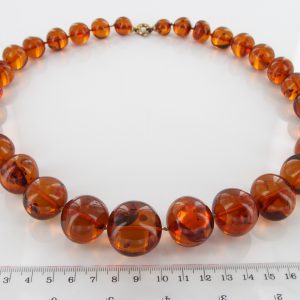 German Baltic Amber Natural Unique Bead Necklace Handmade A309 – RRP£1600!!!