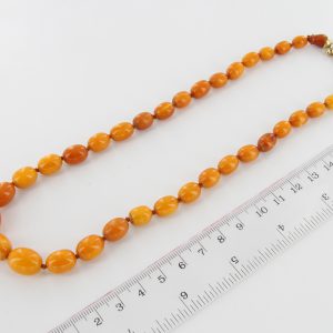 Antique German Baltic Amber Unique Butterscotch Beaded Necklace A0126 RRP£1950!!