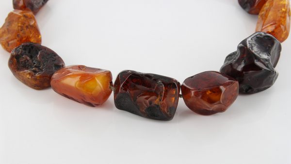 German Baltic Amber Natural Unique Bead Necklace Handmade A300 – RRP£1495!!!