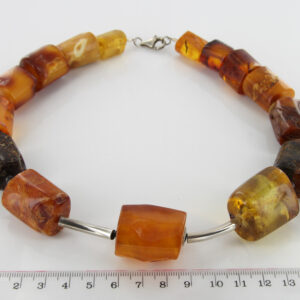 German Baltic Amber Natural Unique Bead Necklace Handmade A325 – RRP£1450!!!