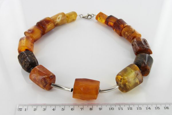 German Baltic Amber Natural Unique Bead Necklace Handmade A325 – RRP£1450!!!