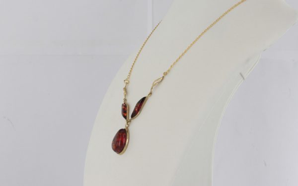 Italian Handmade German Baltic Amber Necklace in 9ct solid Gold- GN0020 RRP£525!!!