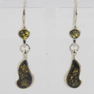 Italian Style Elegant German Baltic Amber 925 Silver Earrings E0096 RRP£35!!!