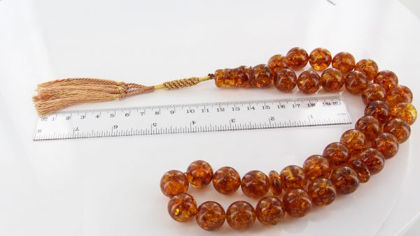 WORRY BEADS GENUINE GERMAN HANDMADE BALTIC AMBER Large - AW0068 RRP£1300!!!