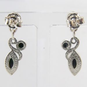 Italian Design German Baltic Amber 925 Silver Elegant Earrings E0124 RRP£35!!!