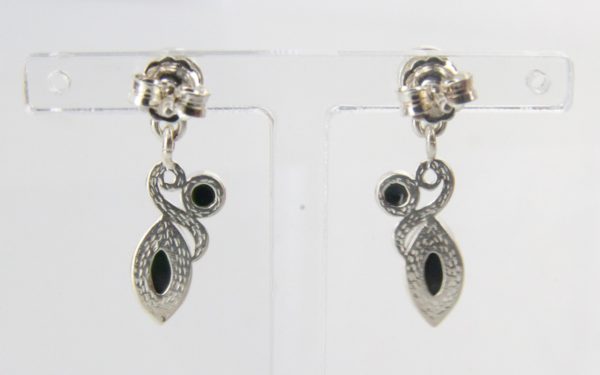 Italian Design German Baltic Amber 925 Silver Elegant Earrings E0124 RRP£35!!!