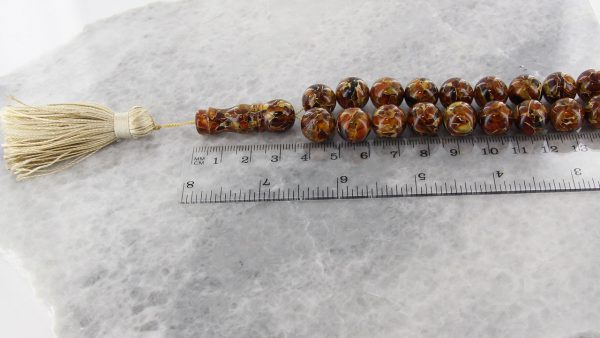 GENUINE GERMAN HANDMADE RECONSTRUCTED AMBER WORRY BEADS- AW0070 RRP£380!!!