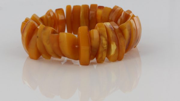 German Antique Butterscotch Elegant Handmade Baltic Amber Bracelet W024 RRP£475!