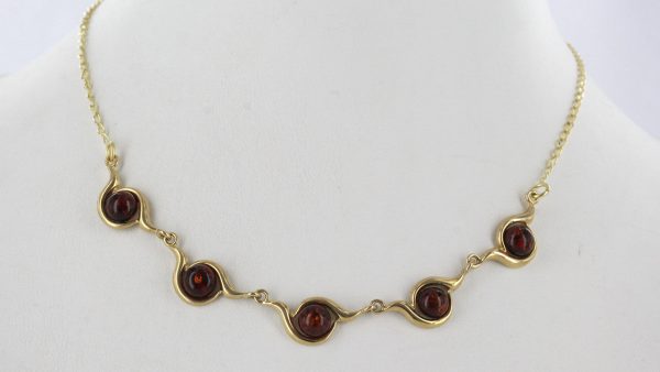 Italian Handmade German Baltic Amber Necklace in 9ct solid Gold- GN0044 RRP£625!!!