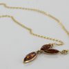 Italian Handmade German Baltic Amber Necklace in 9ct solid Gold- GN0046 RRP£325!!!