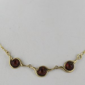 Italian Handmade German Baltic Amber Necklace in 9ct solid Gold- GN0043 RRP£525!!!