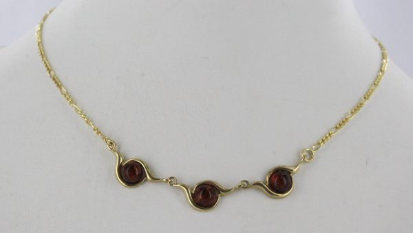 Italian Handmade German Baltic Amber Necklace in 9ct solid Gold- GN0043 RRP£525!!!