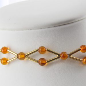 Italian Handmade German Amber Necklace/Choker in 18ct solid Gold GN0106 RRP£1950!!!