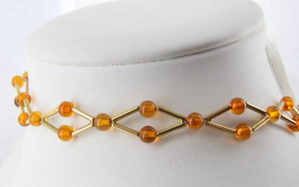 Italian Handmade German Amber Necklace/Choker in 18ct solid Gold GN0106 RRP£1950!!!