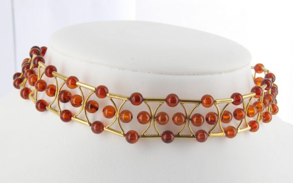 Italian Handmade German Amber Necklace/Choker in 18ct solid Gold GN0107 RRP£3000!!!